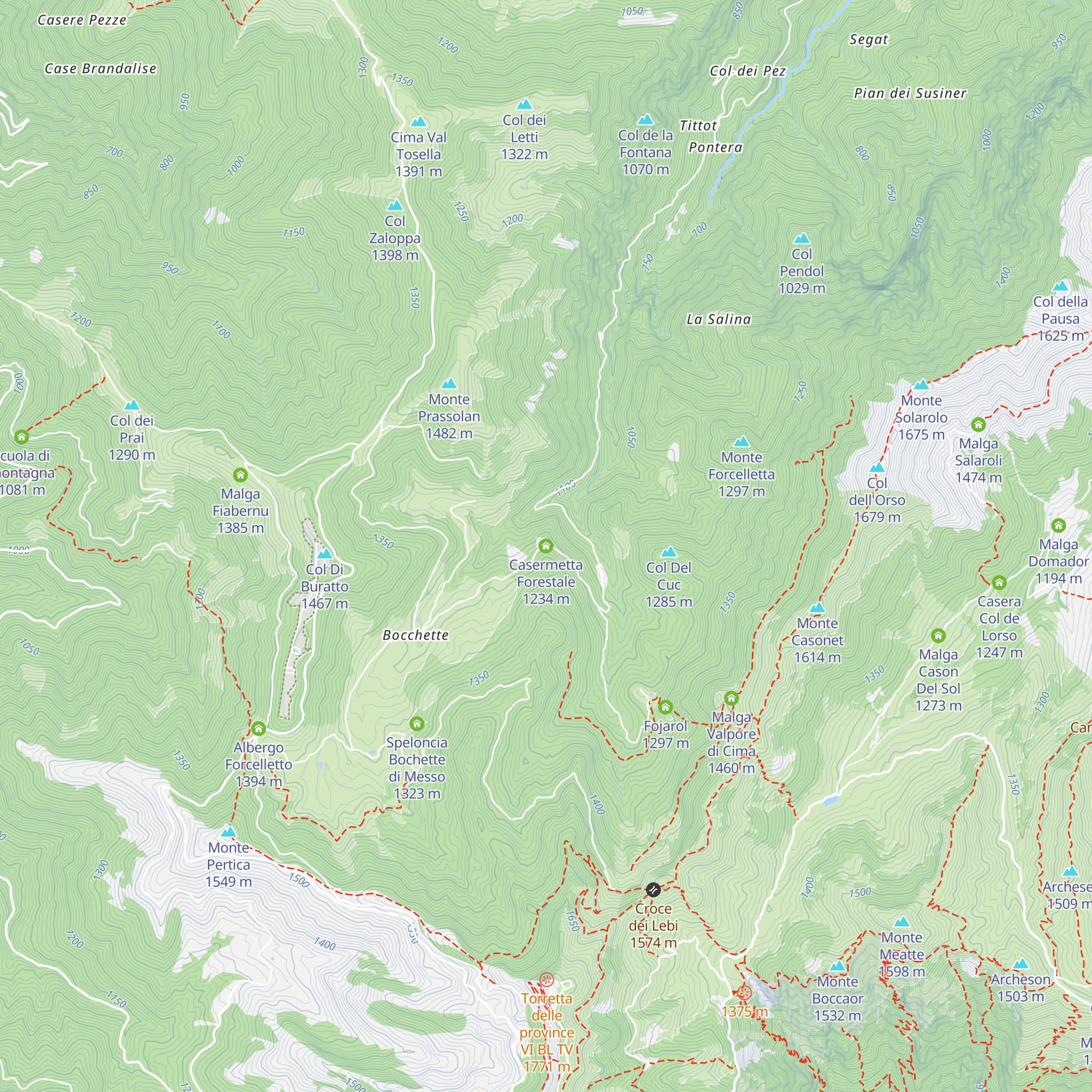 Casermetta Forestale map