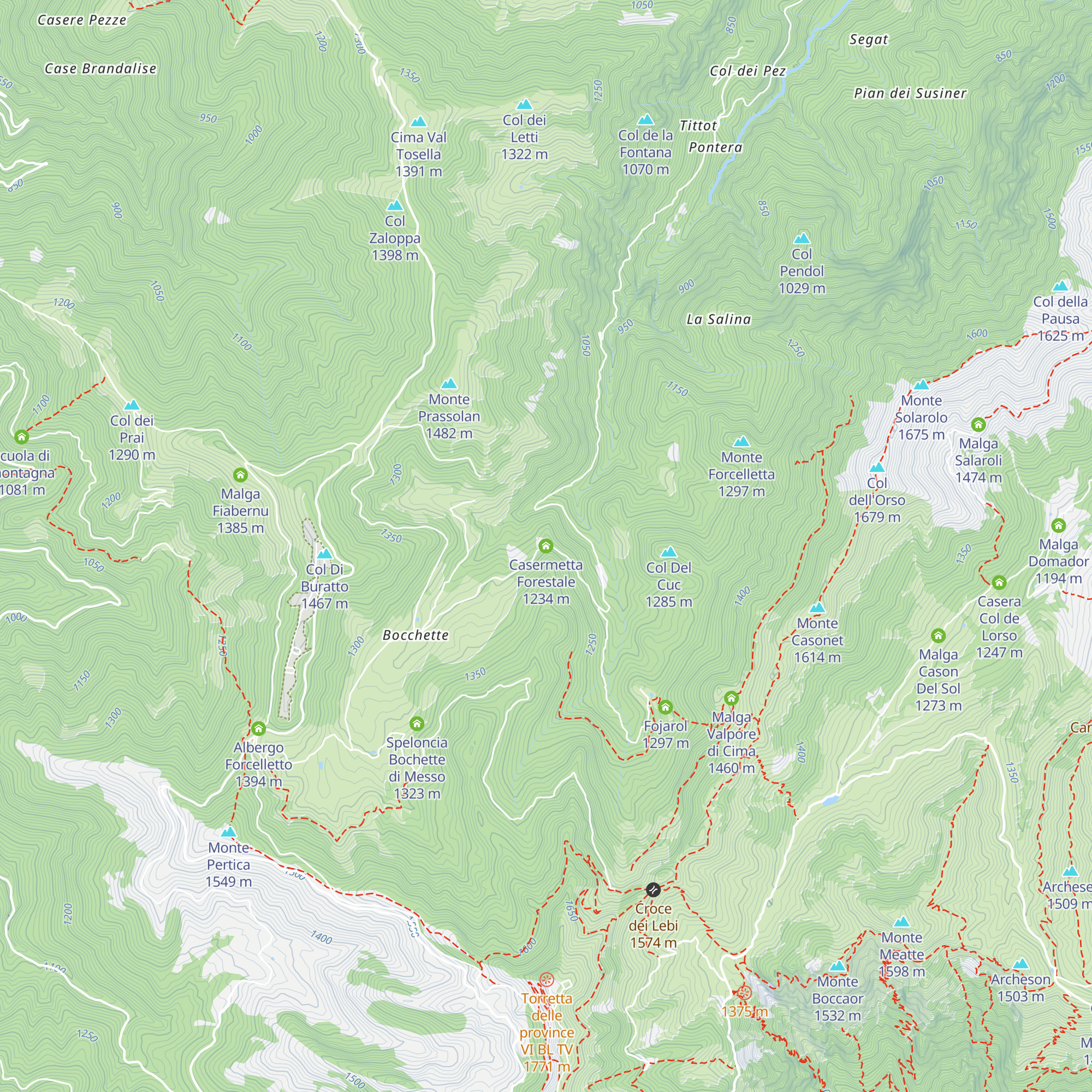 Casermetta Forestale map