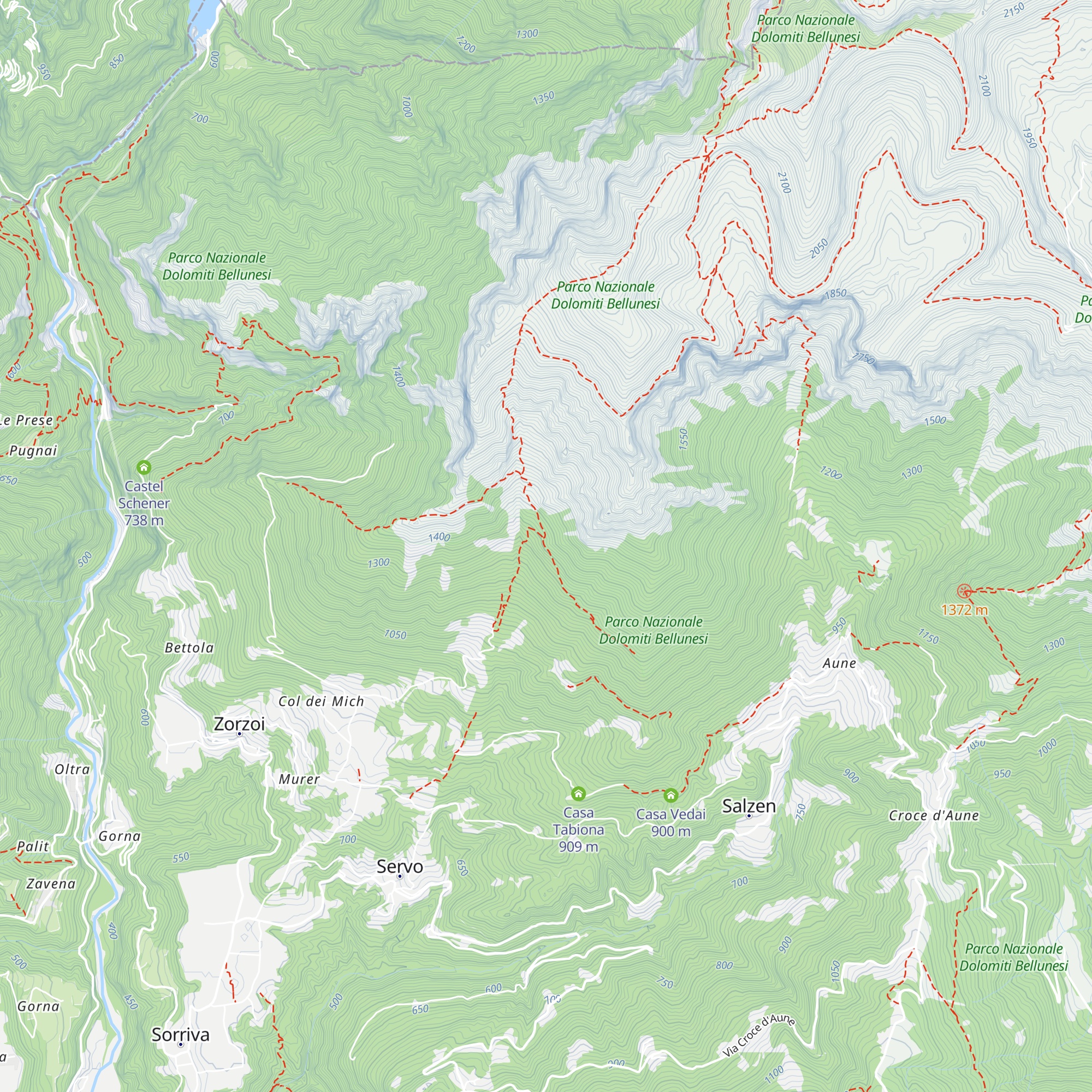 Casa località Bucior map