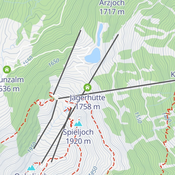 Map of Jägerhütte