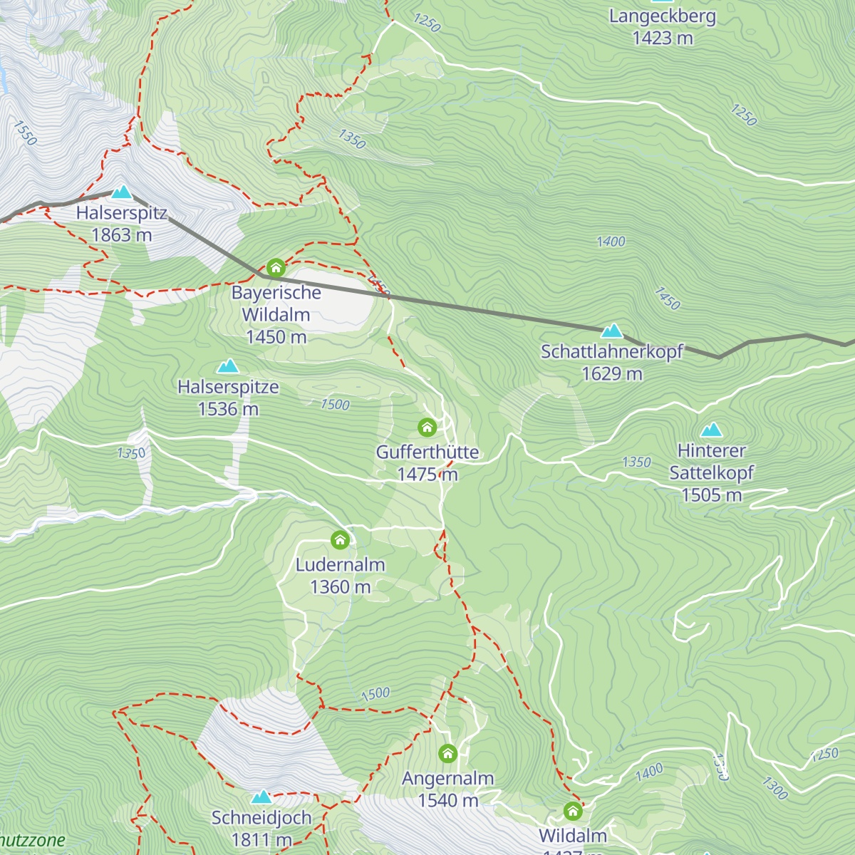 Gufferthütte map