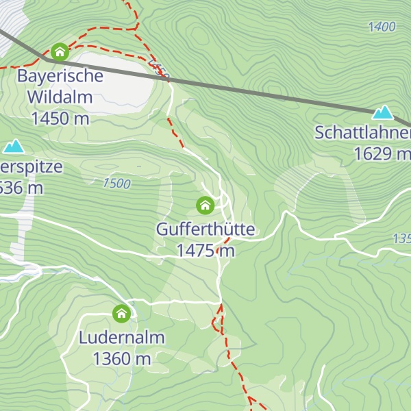 Map of Gufferthütte