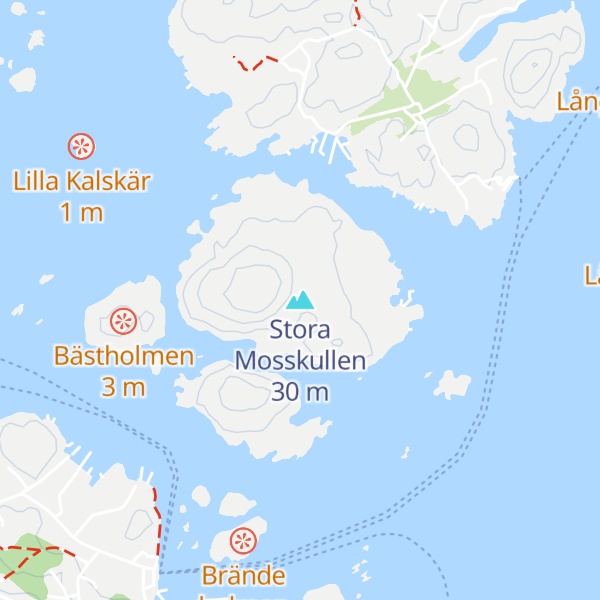 Map of Stora Mosskullen