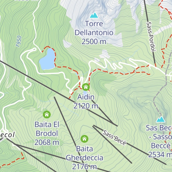 Map of Hotel Pordoi