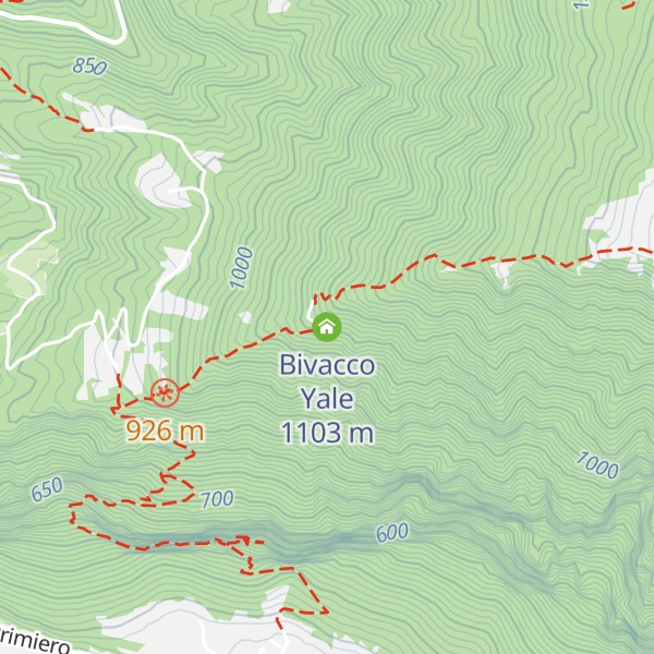 Map of Bivacco Yale