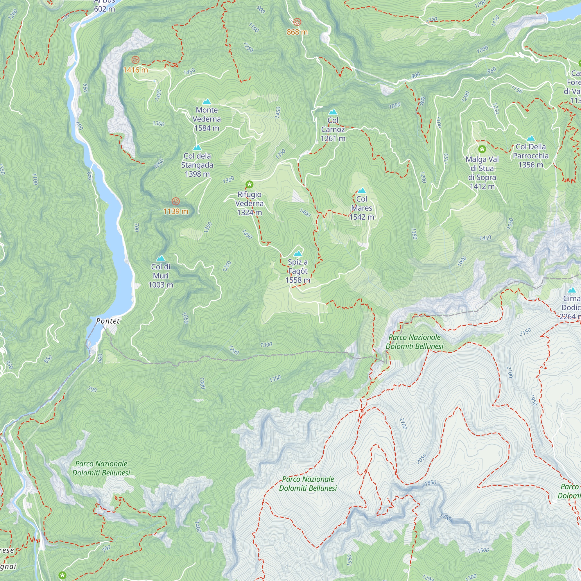 Malga Agneròla map