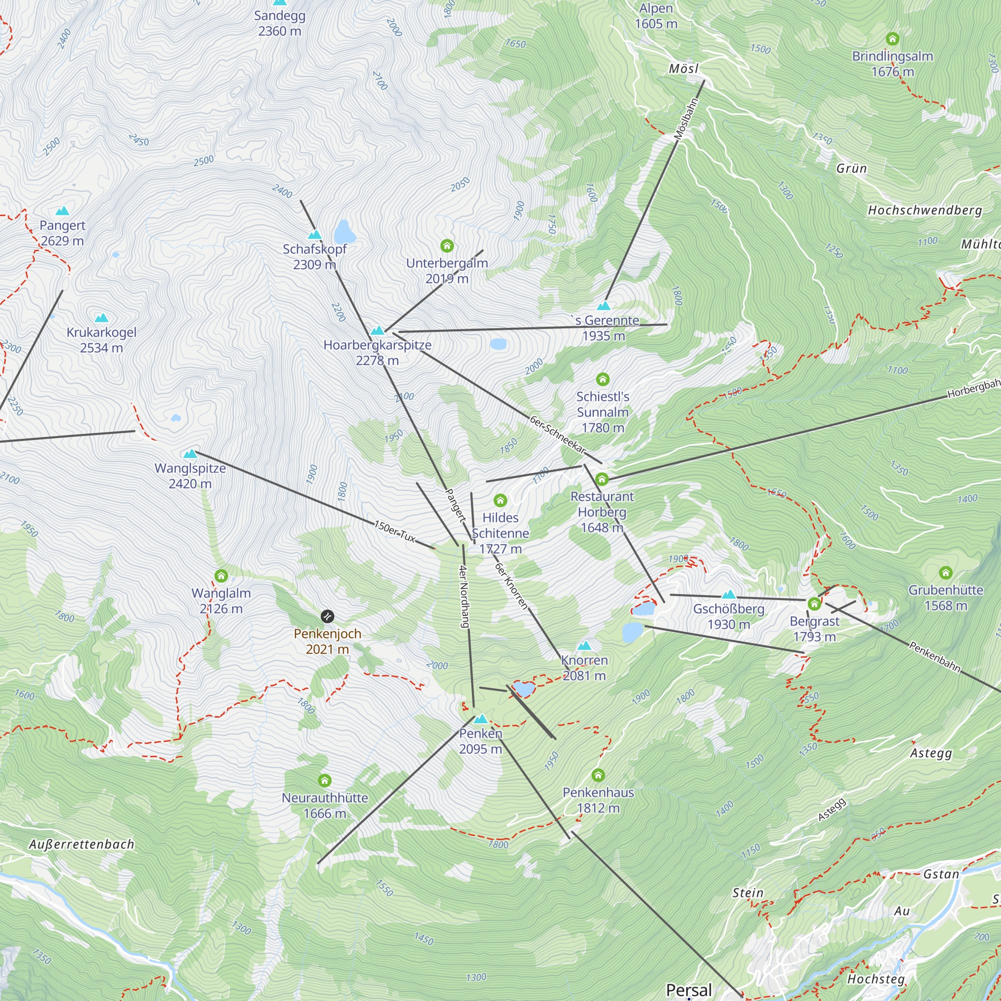 Hildes Schitenne map