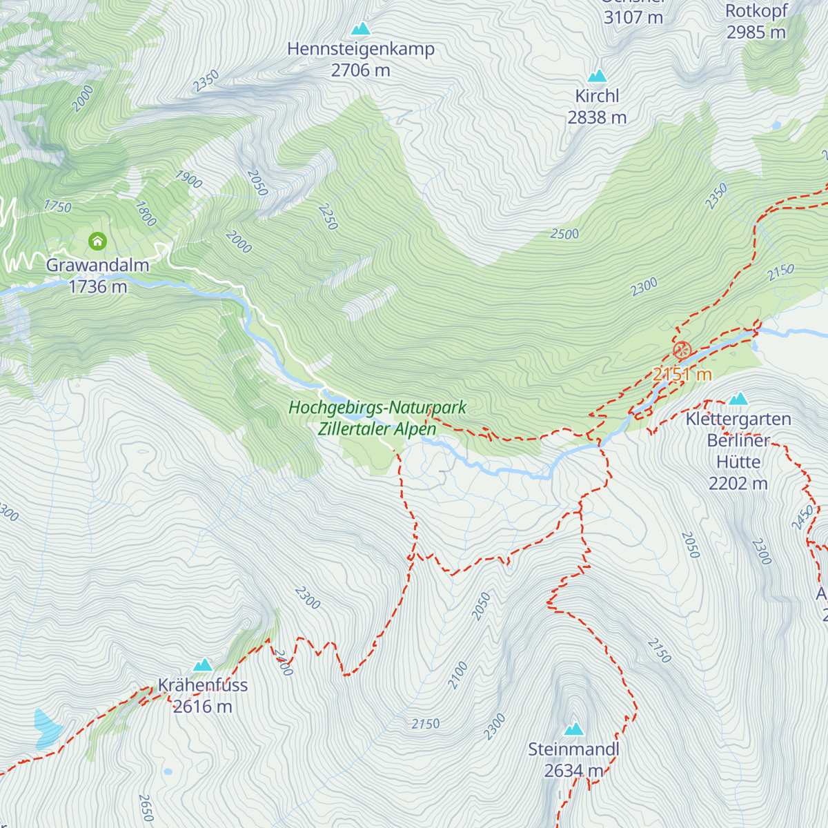 Alpenrose map