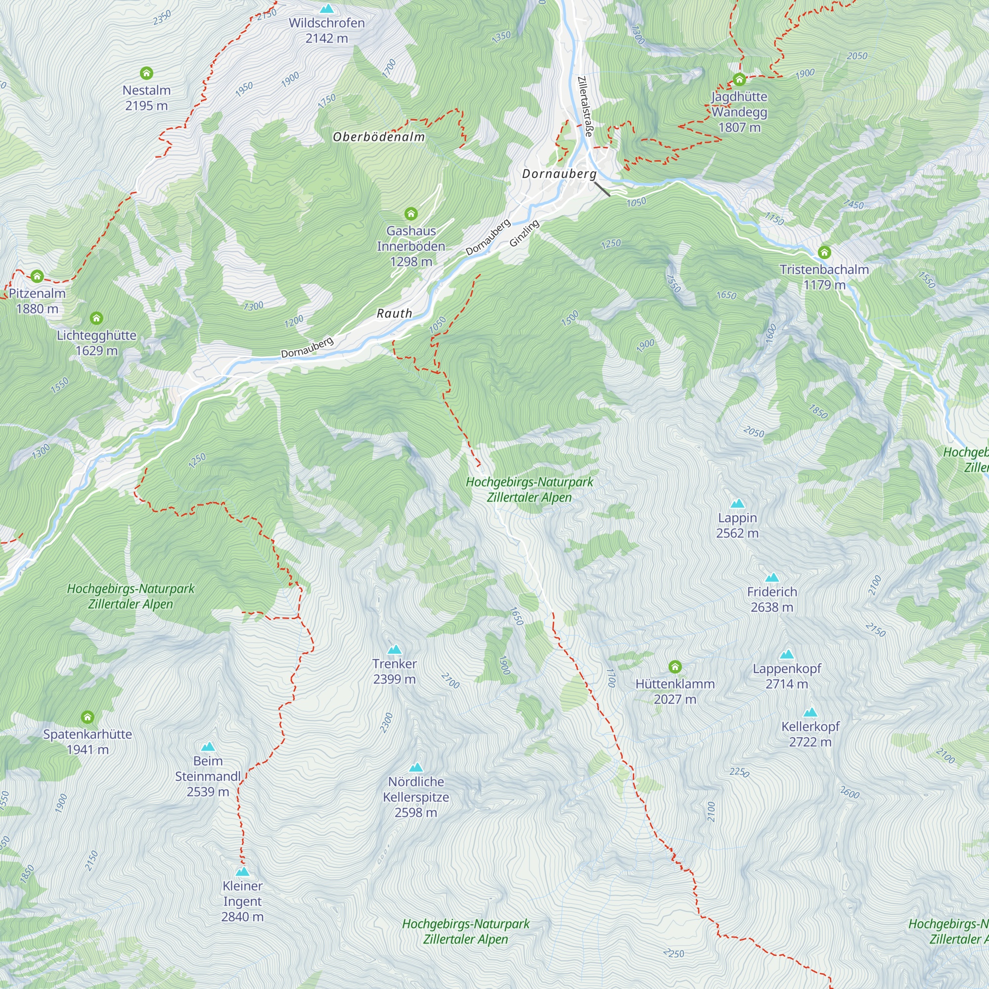 Gungglalm map