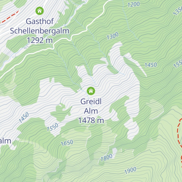 Map of Greidl Alm