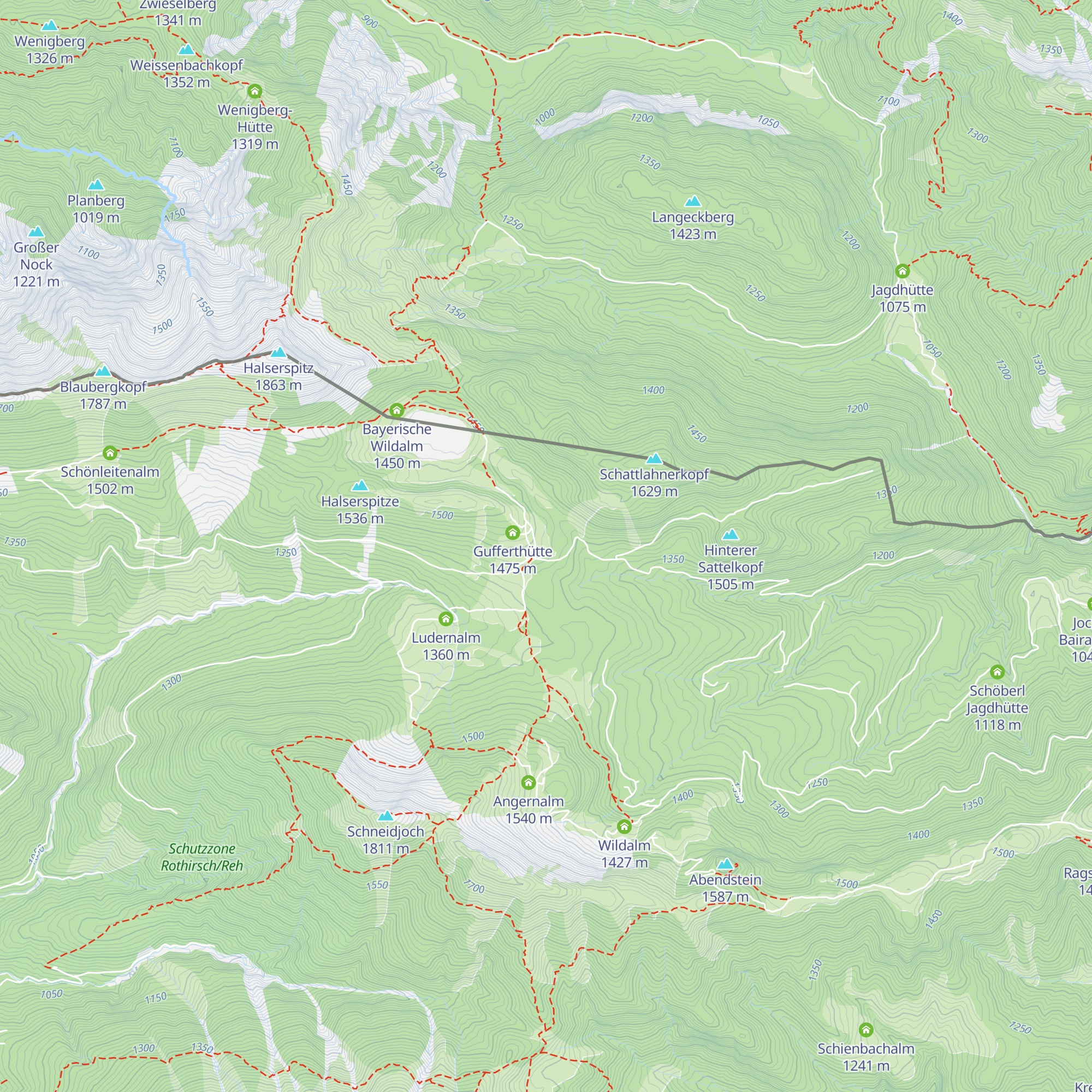 Brandenberger Roßalm map