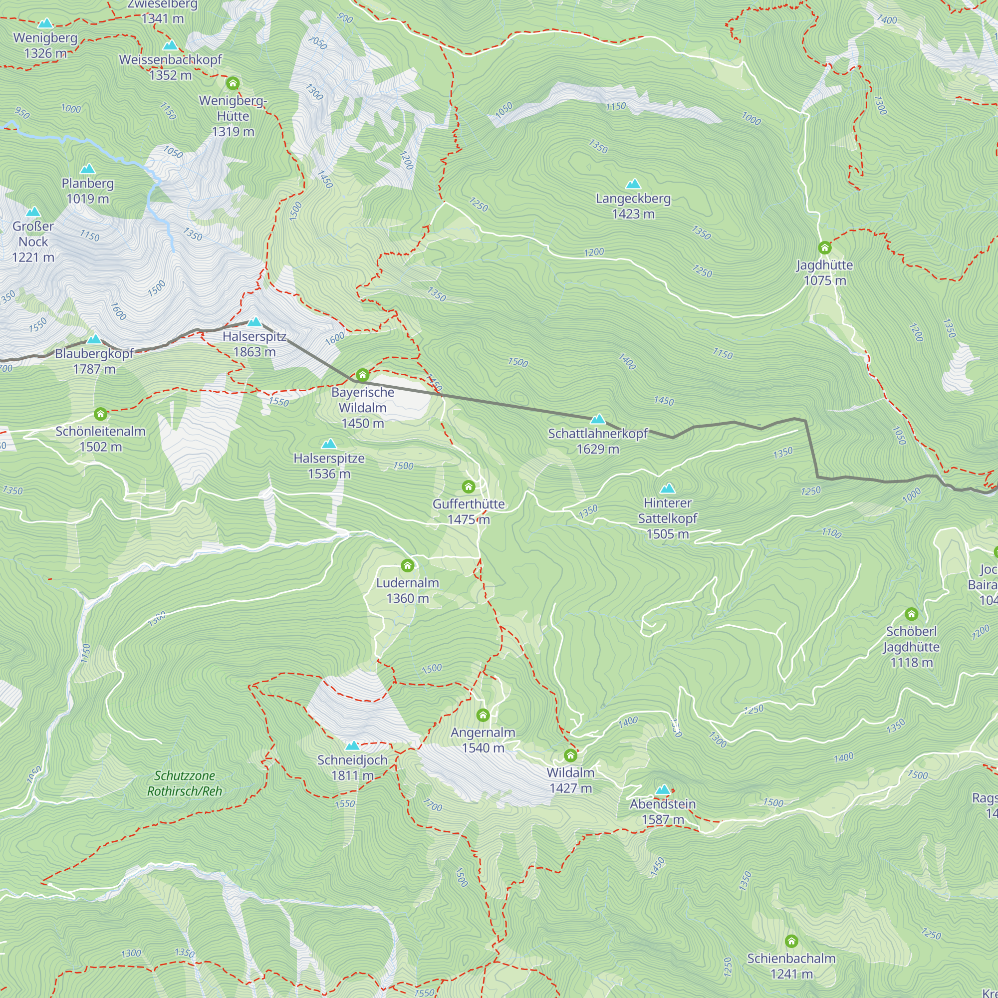 Brandenberger Roßalm map
