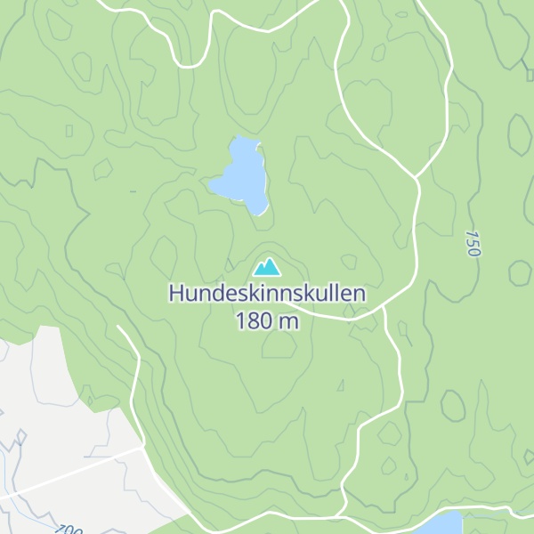 Map of Hundeskinnskullen
