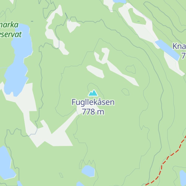 Map of Fugllekåsen