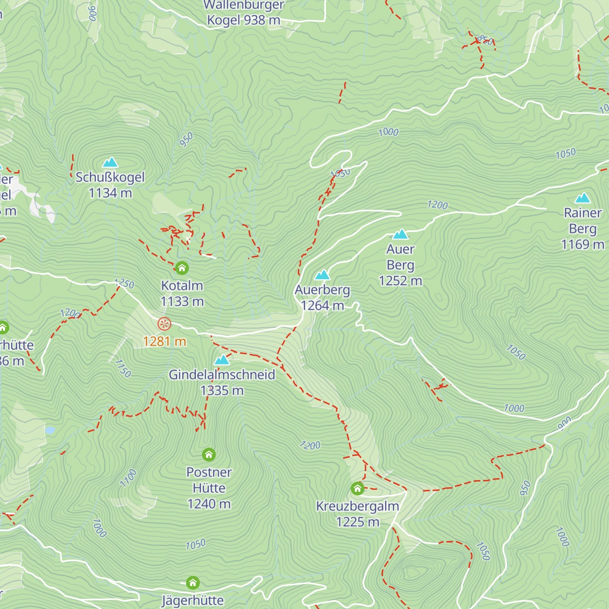 Gindelalm 1 map