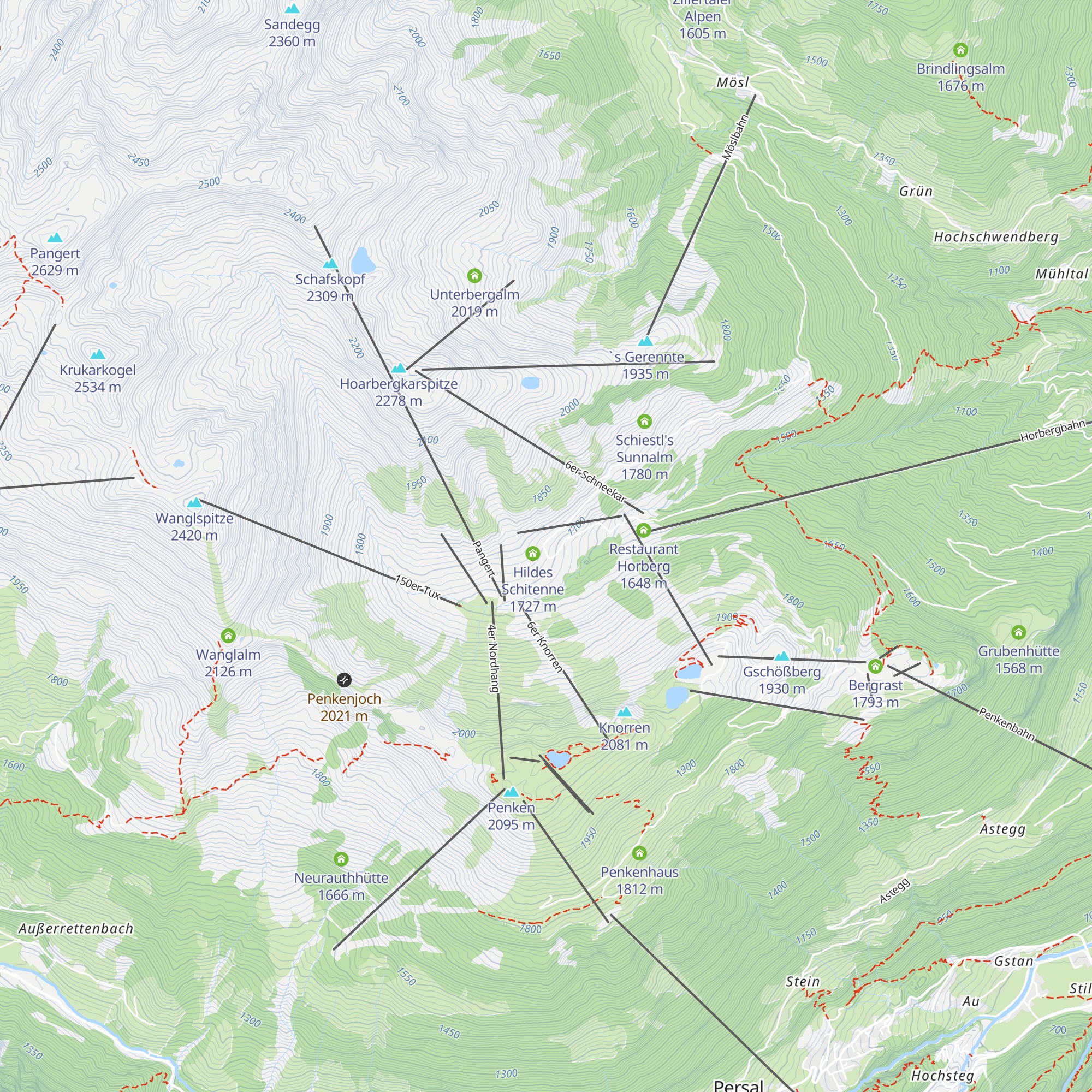 Jausenstation Tappenalm map