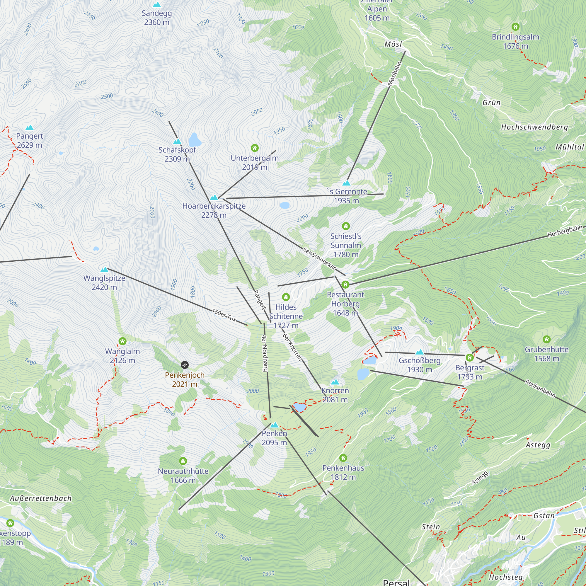 Jausenstation Tappenalm map