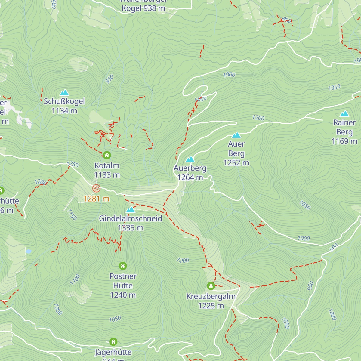 Gindelalm 2 map