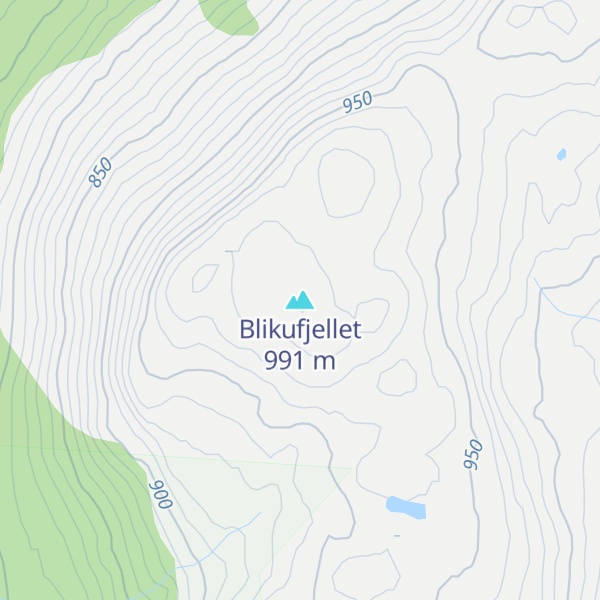 Map of Blikufjellet