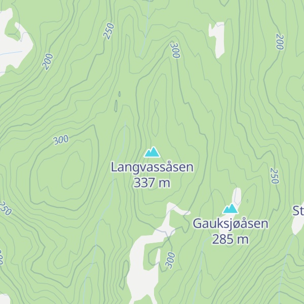 Map of Langvassåsen