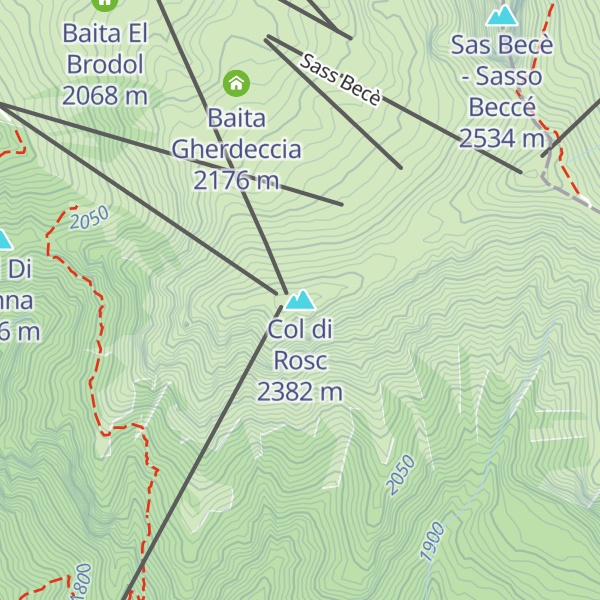 Map of Col di Rosc