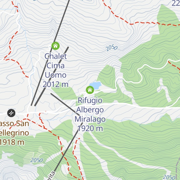 Map of Rifugio Albergo Miralago
