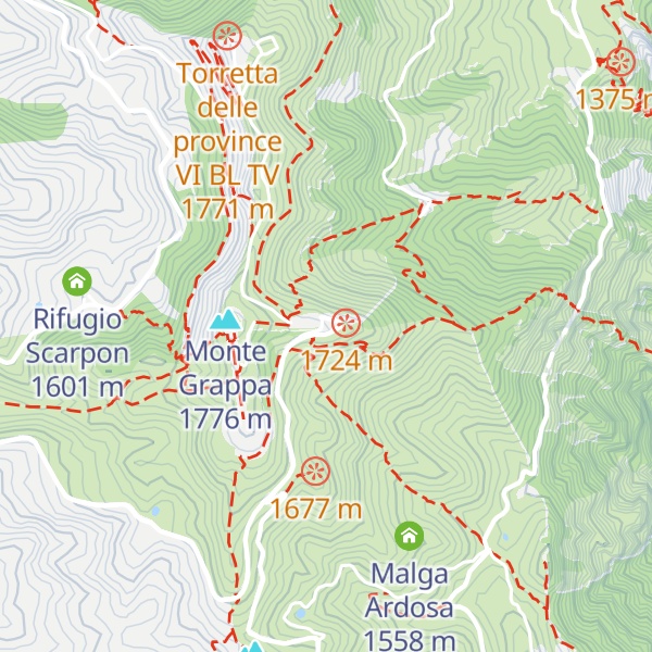 Map of Rifugio Bassano