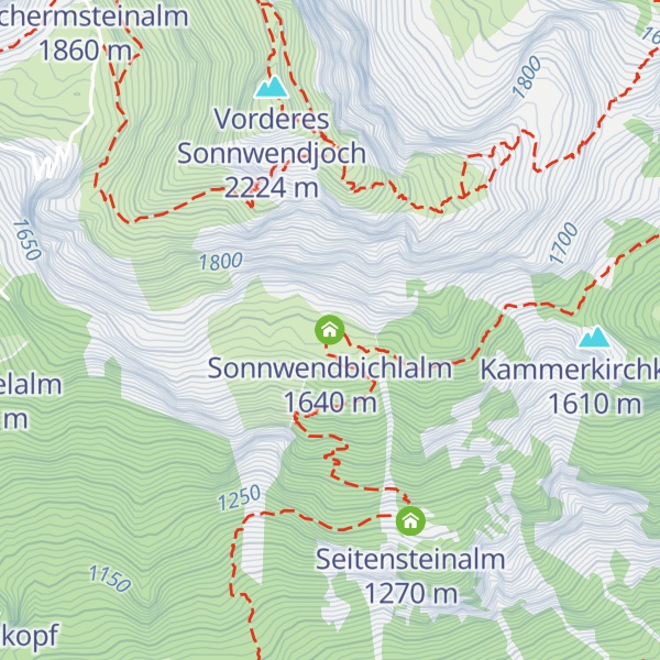 Map of Sonnwendbichlalm