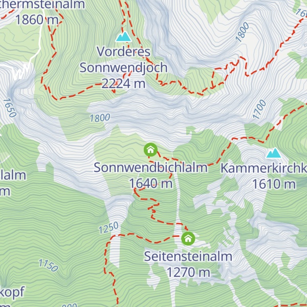 Map of Sonnwendbühelalm