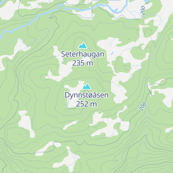 Map of Dynnstøåsen