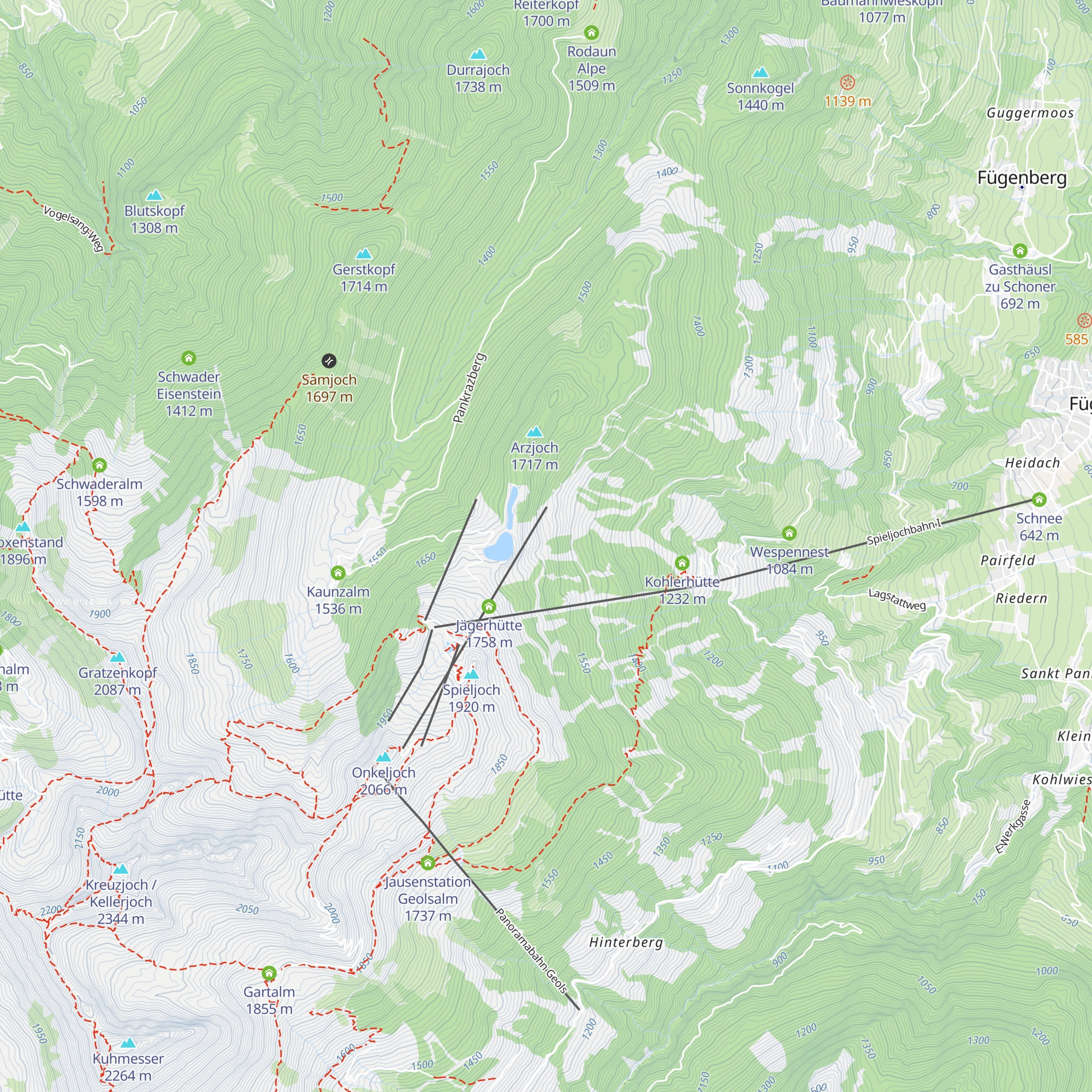 WSV Hütte, Skihütte map