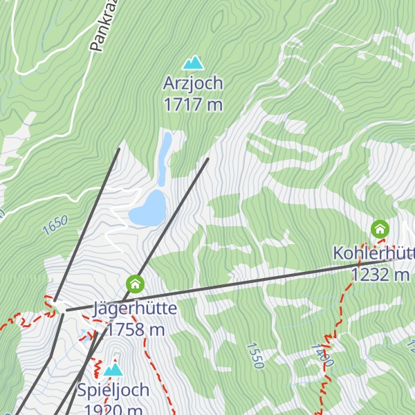 Map of WSV Hütte, Skihütte