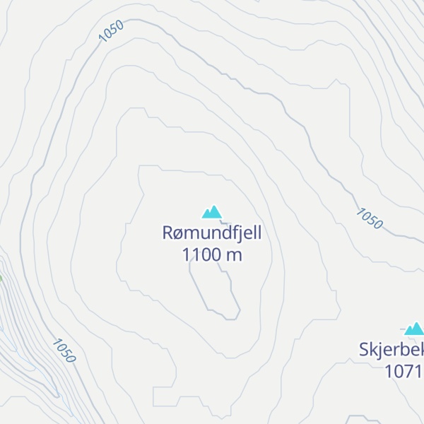 Map of Rømundfjell
