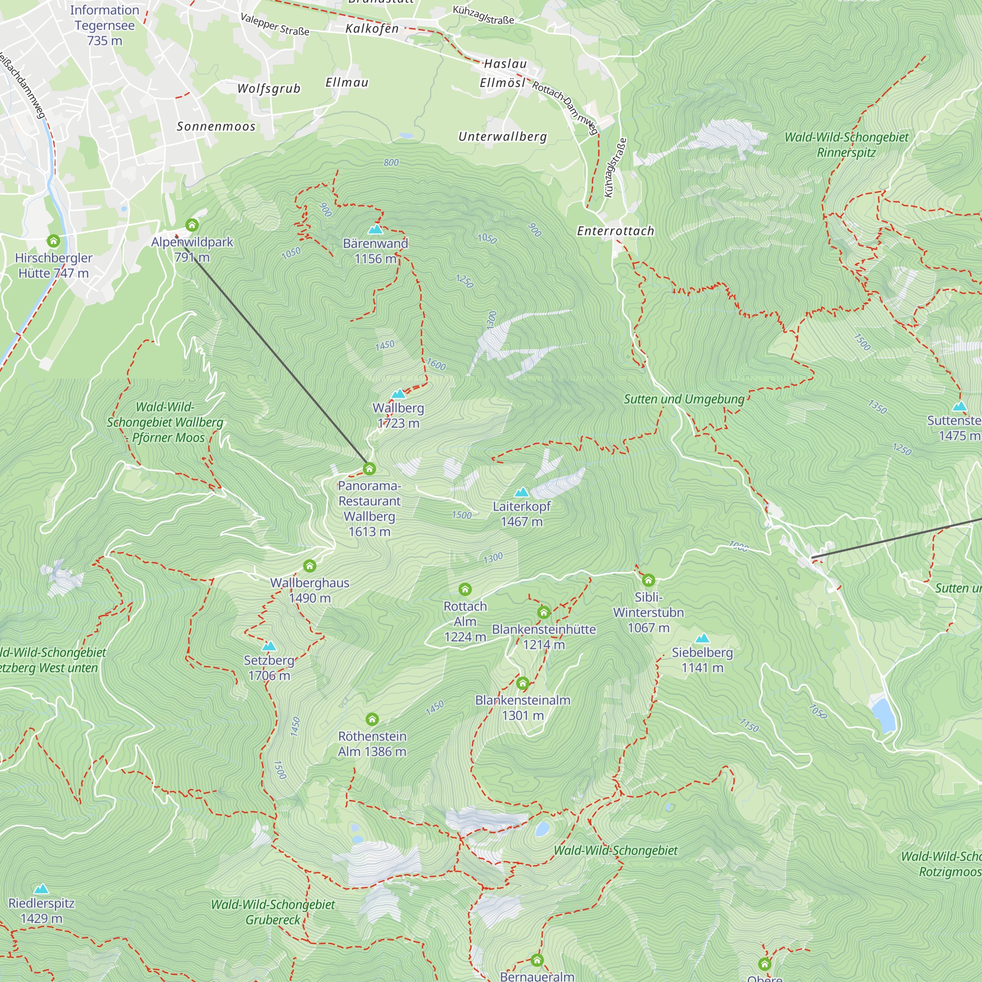 Mittertaler Alm map