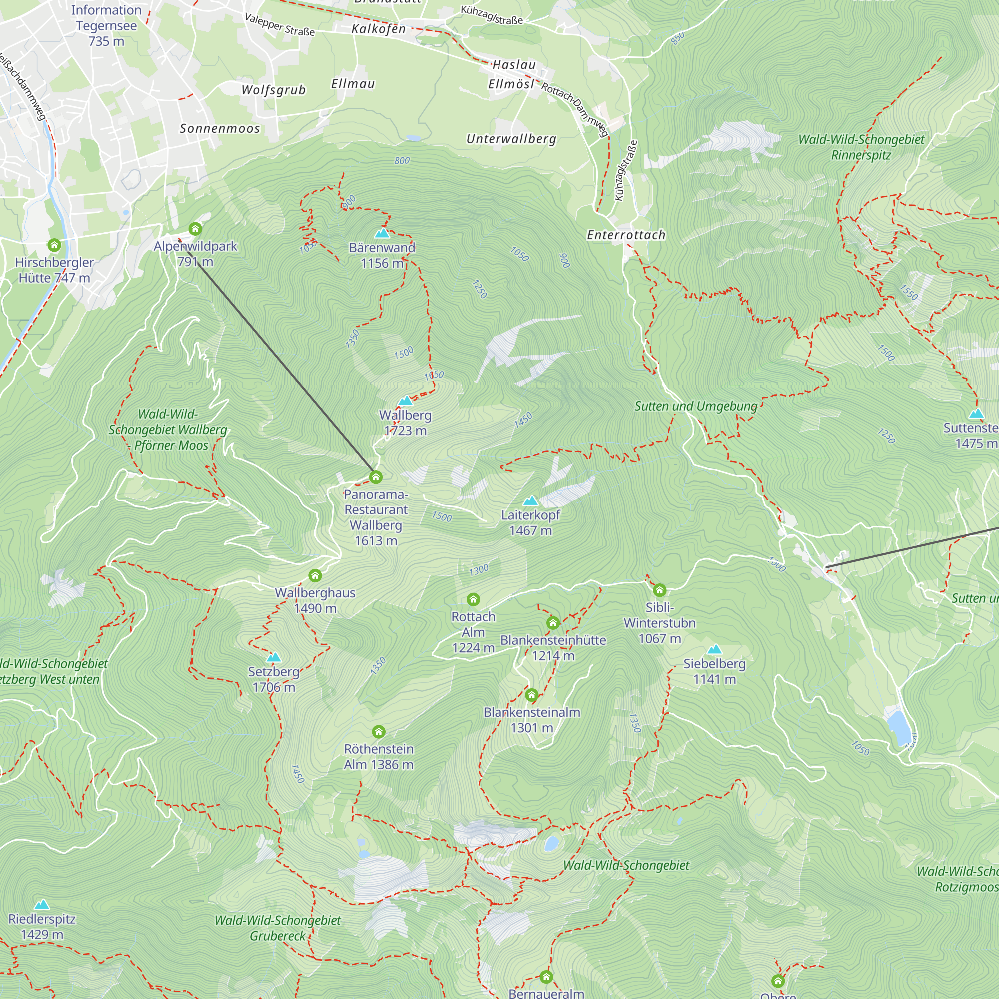 Mittertaler Alm map