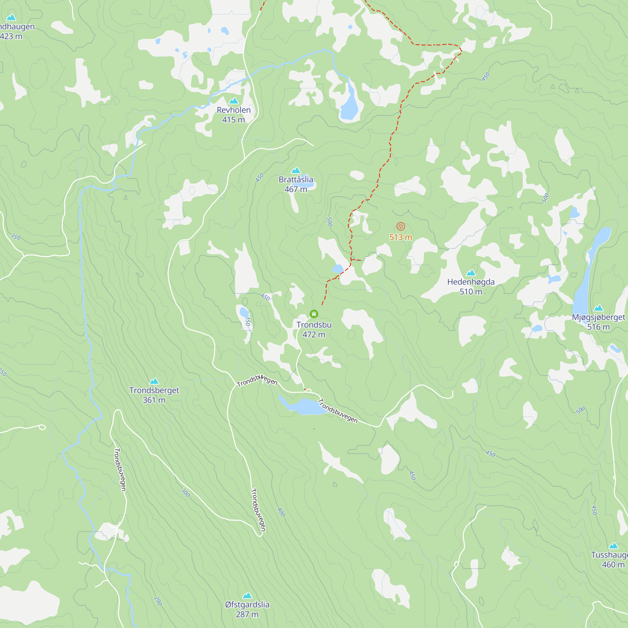 Trondsbu map