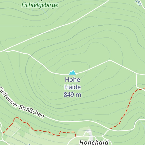 Map of Hohe Haide