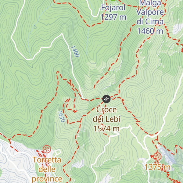 Map of Bivacco Cason dei Lebi