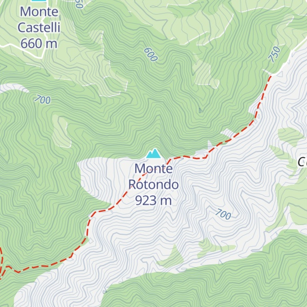Map of Monte Rotondo