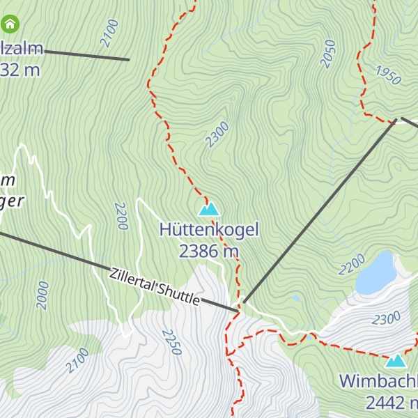 Map of Hüttenkogel
