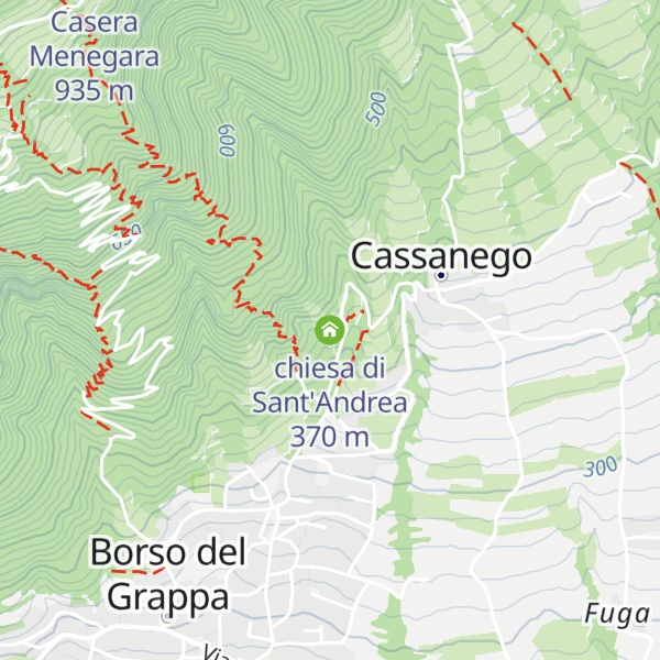 Map of chiesa di Sant'Andrea