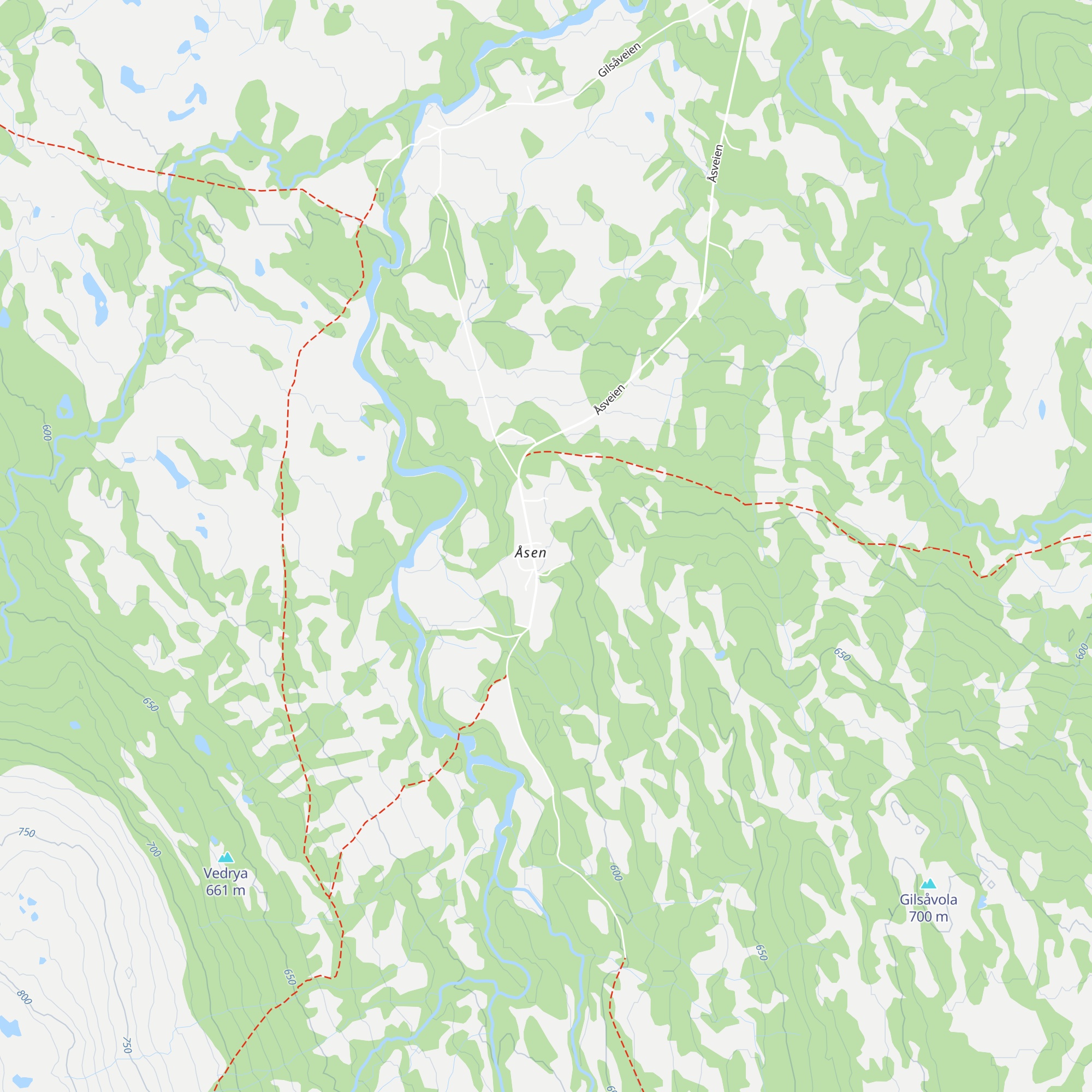 Bjørneggen map