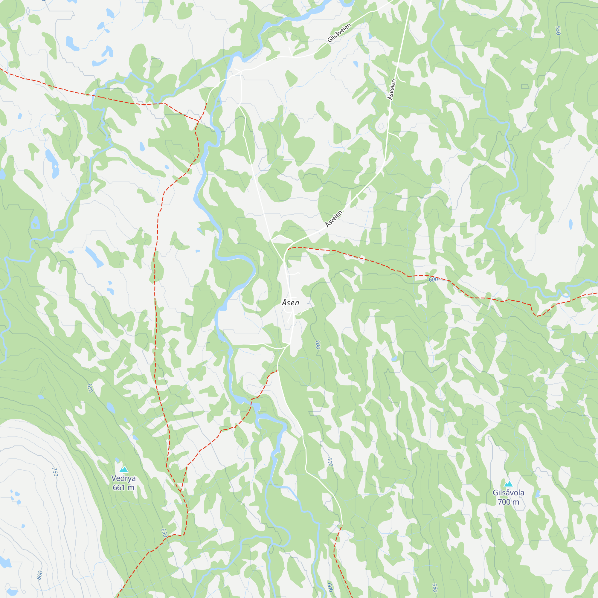 Bjørneggen map