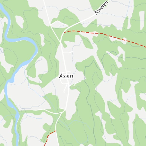 Map of Bjørneggen