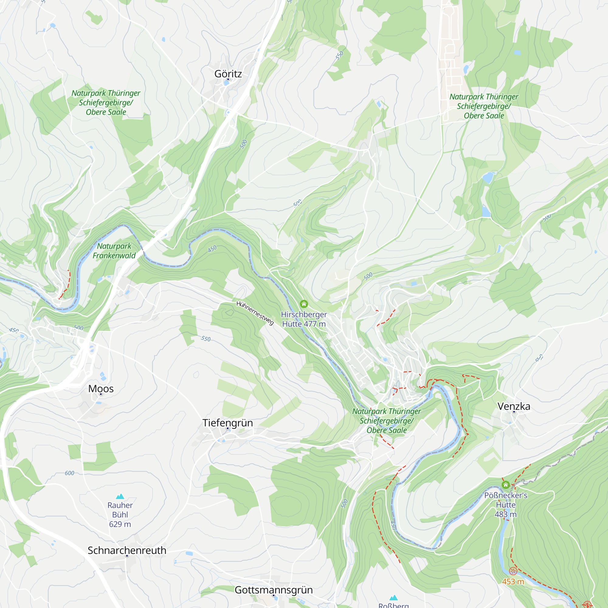 Hirschberger Hütte map
