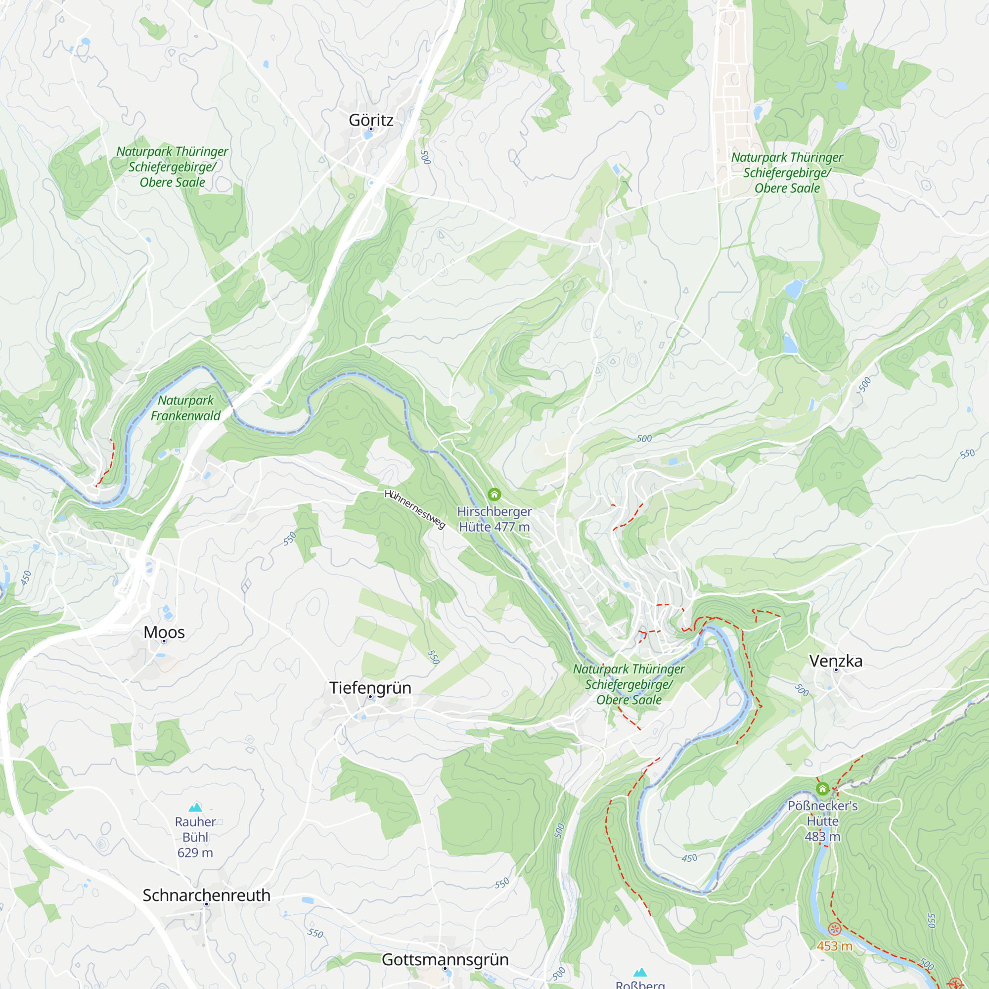 Hirschberger Hütte map