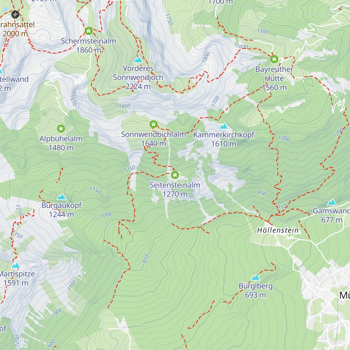 Seitensteinalm map