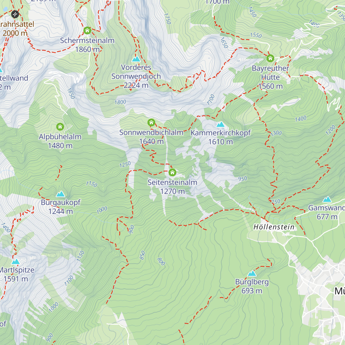 Seitensteinalm map