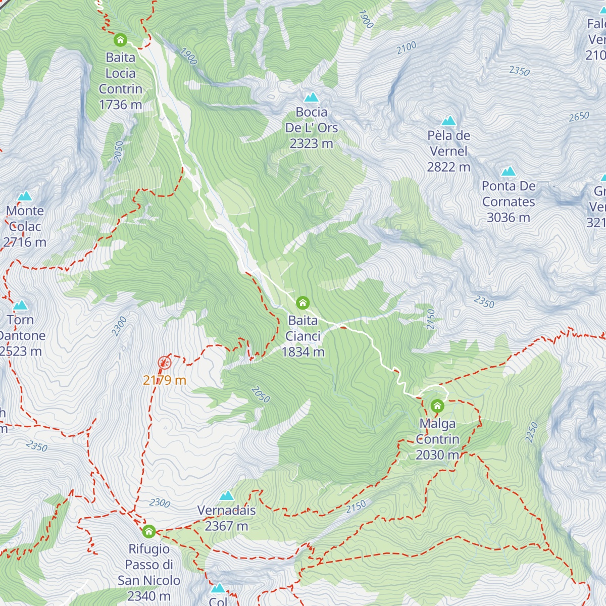 Baita Cianci map