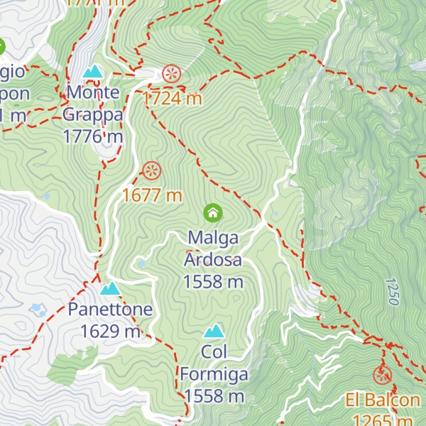 Map of Malga Ardosa